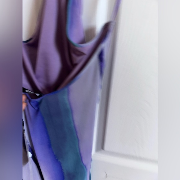 Zara printed tulle midi dress size L - Picture 5 of 7